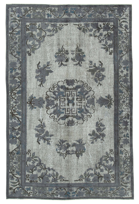 6x9 Grey Over Dyed Rug - 25462