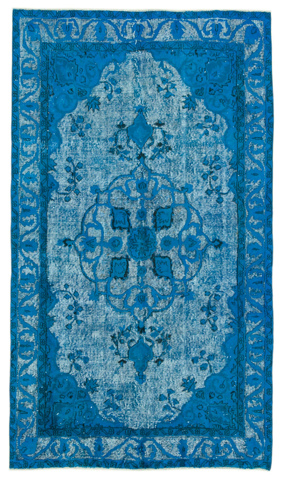 5x9 Blue Over Dyed Rug - 25484