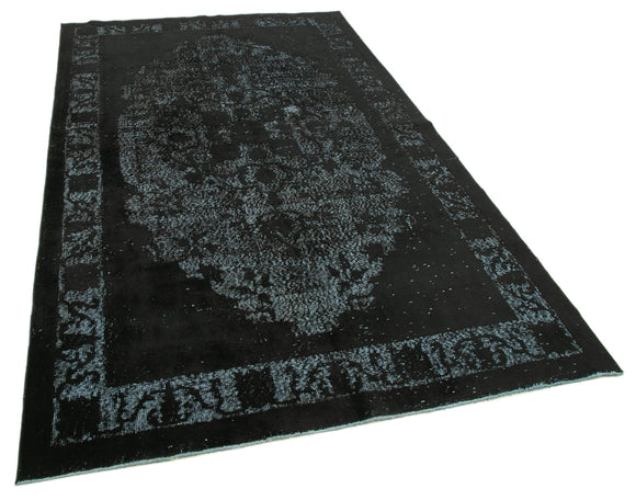 5x9 Black Over Dyed Rug - 25492