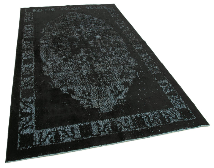 5x9 Black Over Dyed Rug - 25492