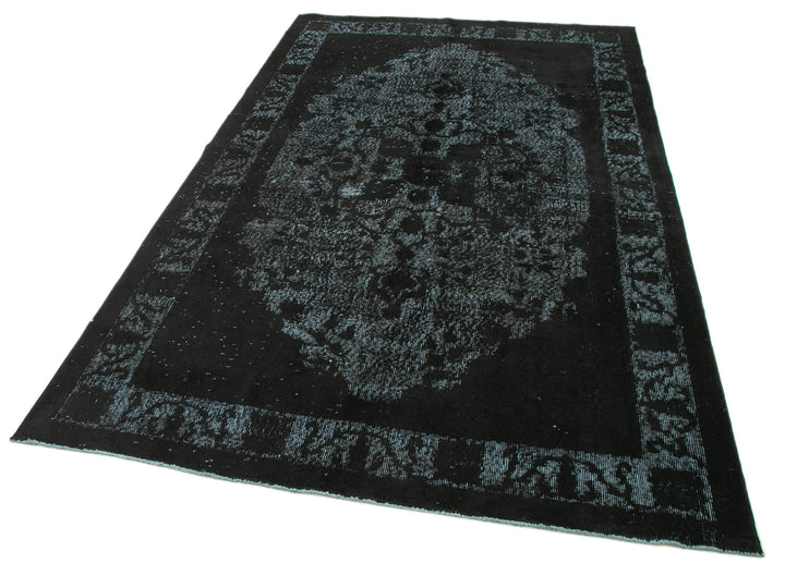 5x9 Black Over Dyed Rug - 25492