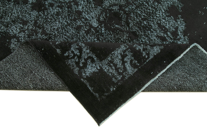 5x9 Black Over Dyed Rug - 25492