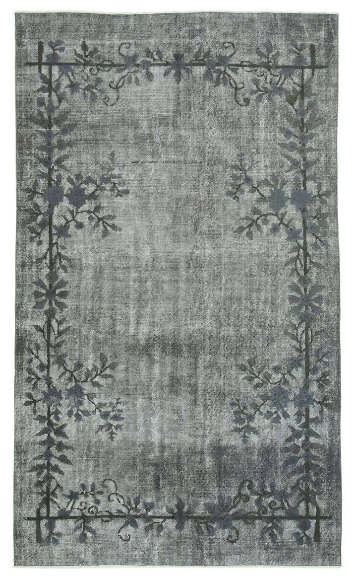 5x9 Grey Over Dyed Rug - 25495