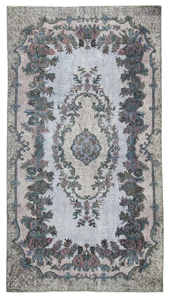 5x10 Grey Over Dyed Rug - 25499
