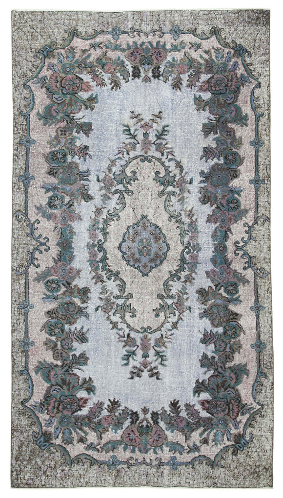 5x10 Grey Over Dyed Rug - 25499
