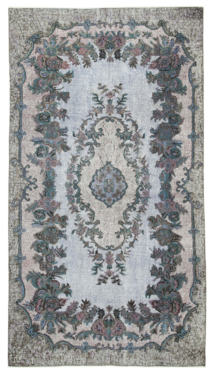 5x10 Grey Over Dyed Rug - 25499