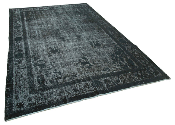 7x11 Black Over Dyed Rug - 25514