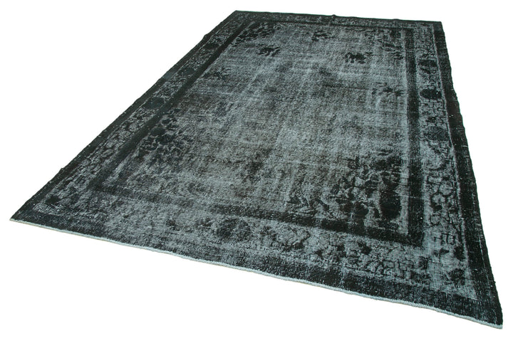 7x11 Black Over Dyed Rug - 25514