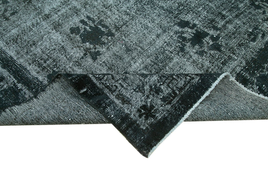 7x11 Black Over Dyed Rug - 25514