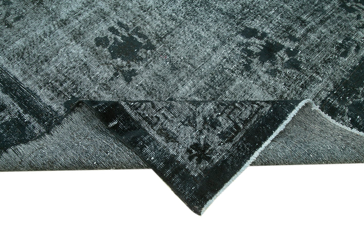 7x11 Black Over Dyed Rug - 25514