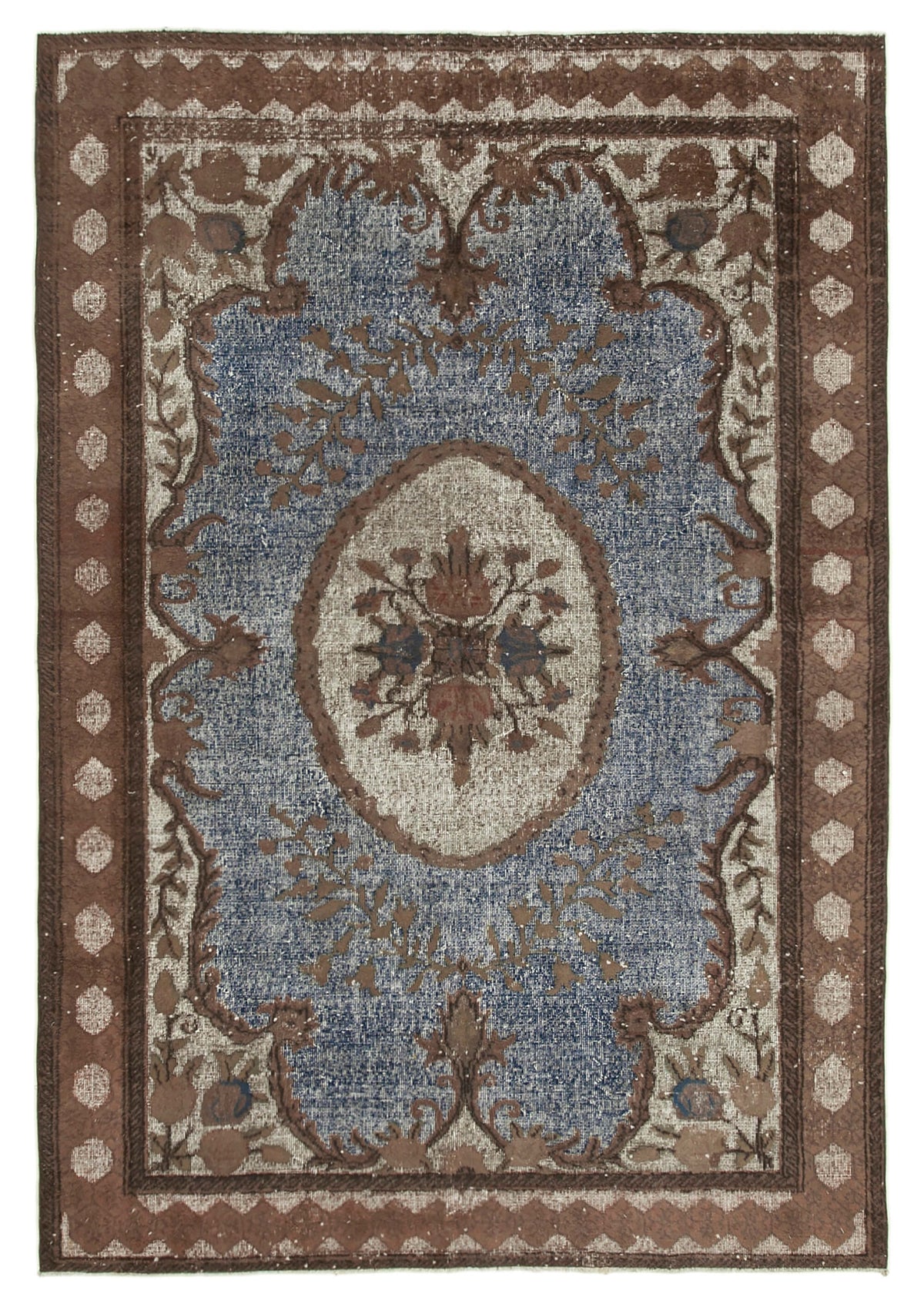 7x10 Brown Over Dyed Rug - 25518