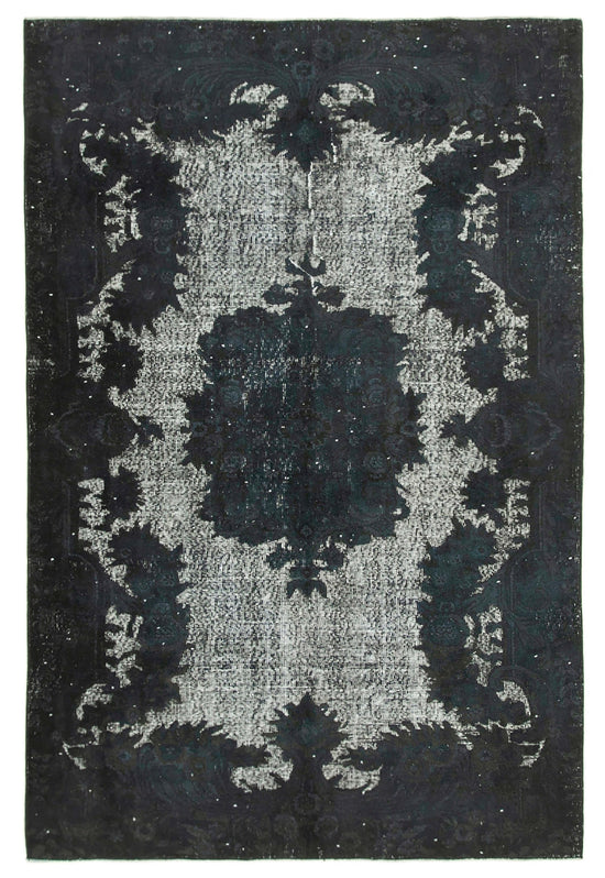 6x9 Black Over Dyed Rug - 25534