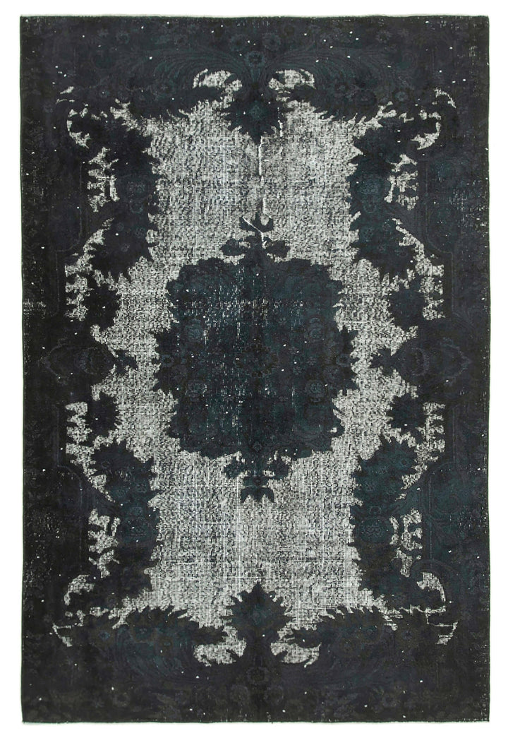 6x9 Black Over Dyed Rug - 25534