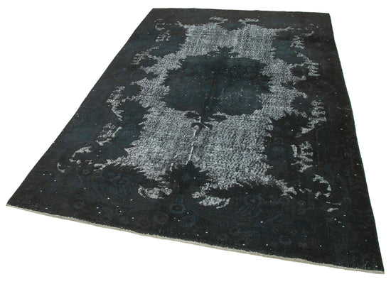 6x9 Black Over Dyed Rug - 25534