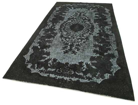 5x10 Black Over Dyed Rug - 25535