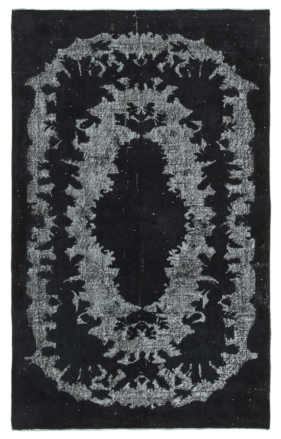 6x9 Black Over Dyed Rug - 25540