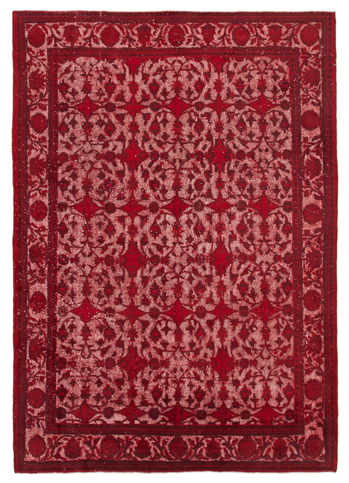 7x10 Red Over Dyed Rug - 25546