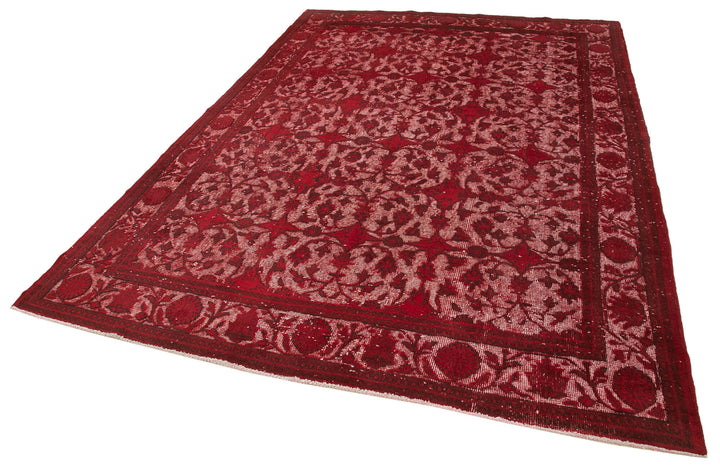 7x10 Red Over Dyed Rug - 25546