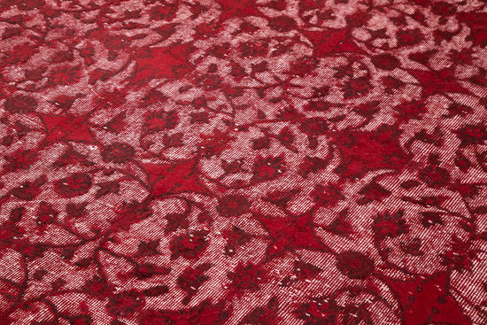 7x10 Red Over Dyed Rug - 25546