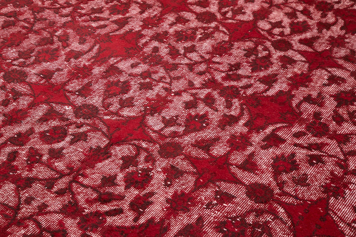 7x10 Red Over Dyed Rug - 25546