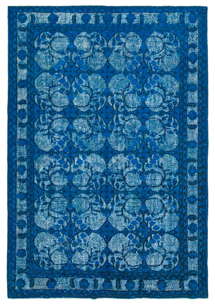 7x10 Blue Over Dyed Rug - 25548