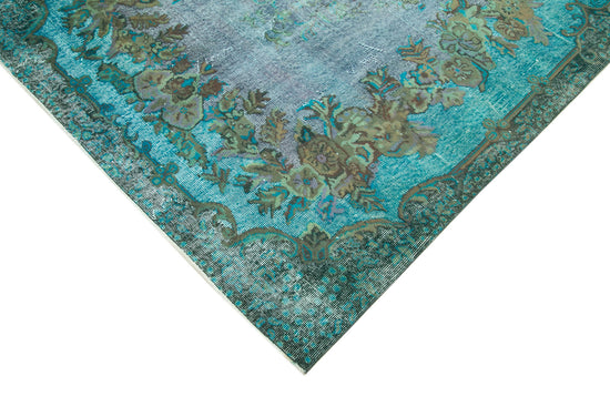 5x9 Turquoise Over Dyed Rug - 25556