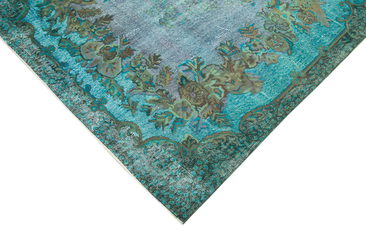 5x9 Turquoise Over Dyed Rug - 25556