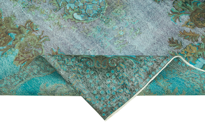 5x9 Turquoise Over Dyed Rug - 25556