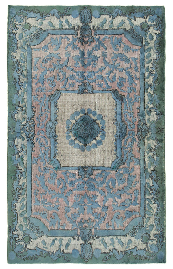 5x8 Blue Over Dyed Rug - 25557