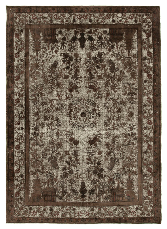 7x10 Brown Over Dyed Rug - 25558