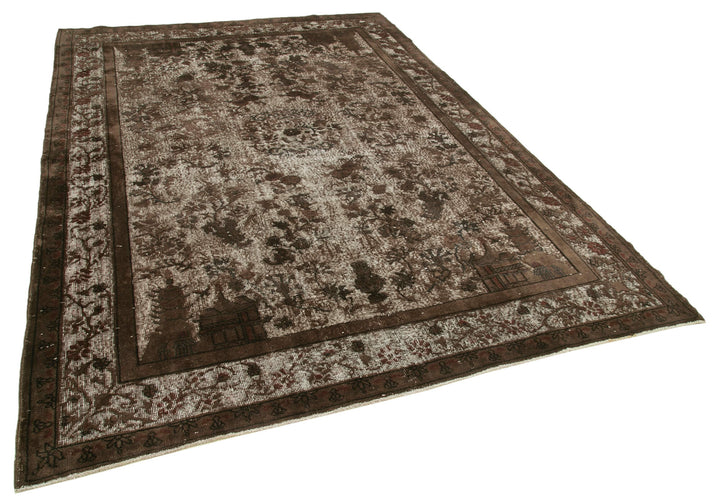 7x10 Brown Over Dyed Rug - 25558