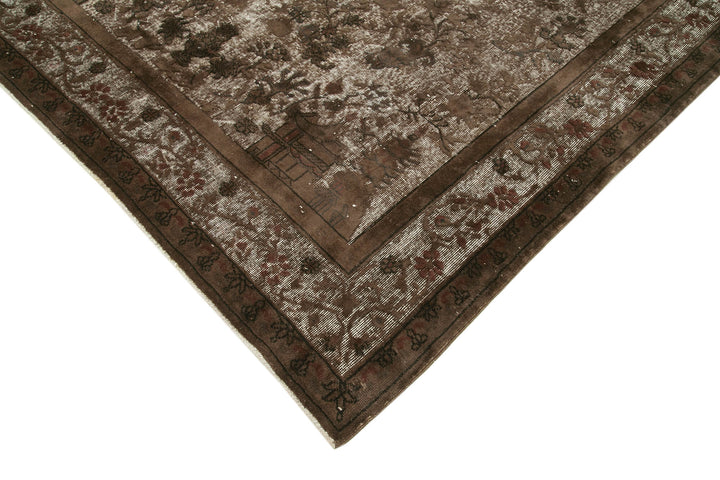 7x10 Brown Over Dyed Rug - 25558
