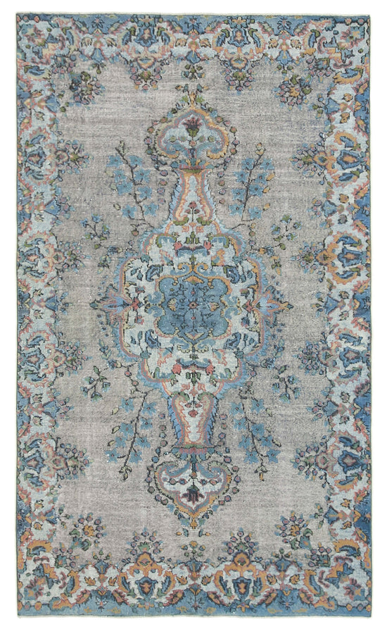 5x9 Blue Over Dyed Rug - 25566