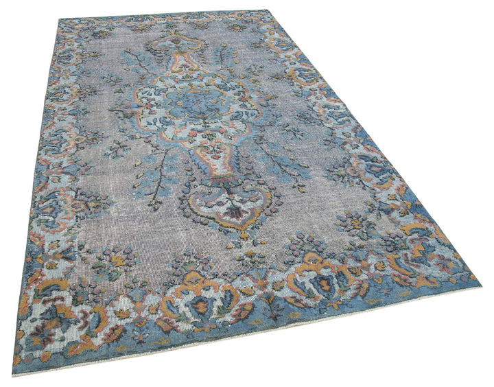 5x9 Blue Over Dyed Rug - 25566