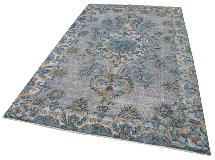5x9 Blue Over Dyed Rug - 25566