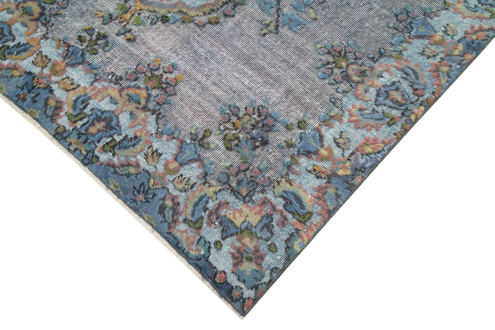 5x9 Blue Over Dyed Rug - 25566