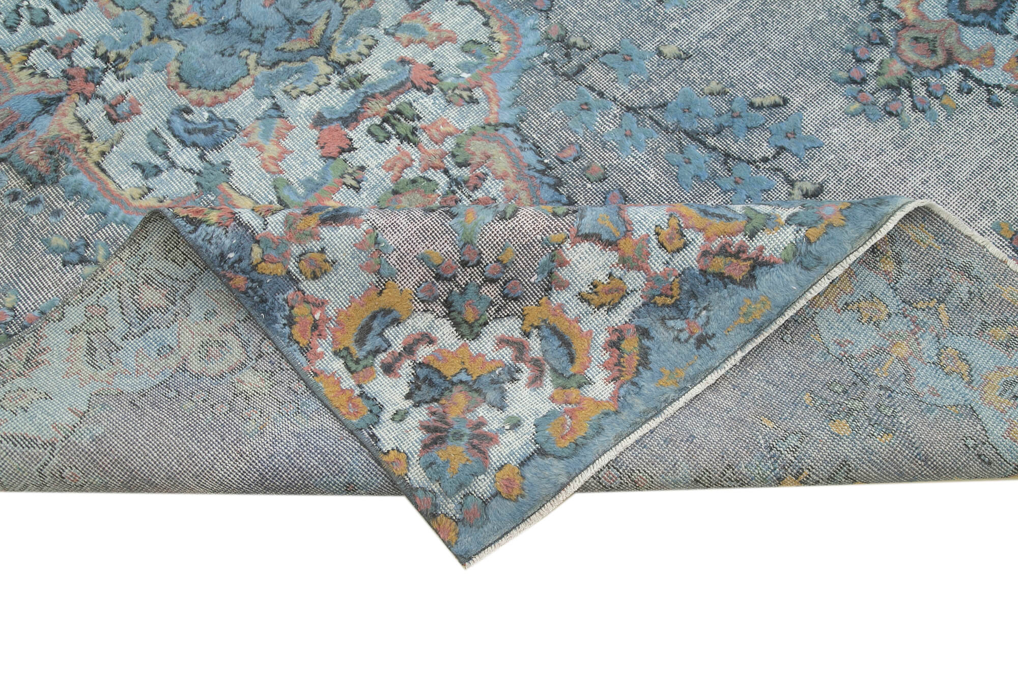 5x9 Blue Over Dyed Rug - 25566