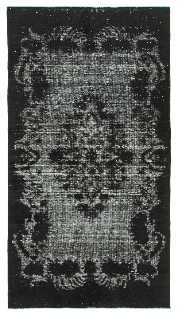5x9 Black Over Dyed Rug - 25571
