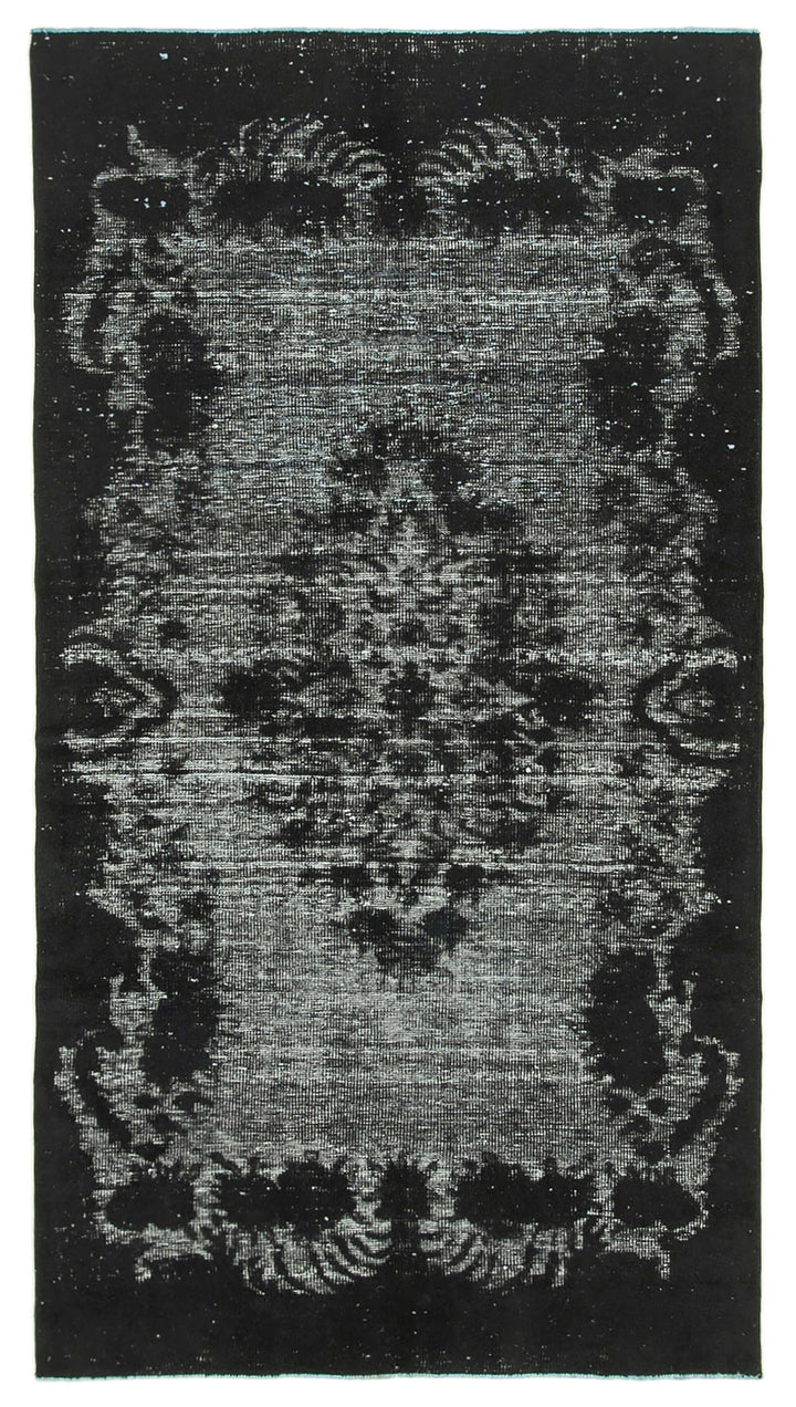 5x9 Black Over Dyed Rug - 25571