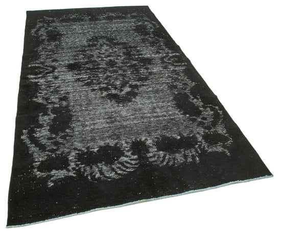 5x9 Black Over Dyed Rug - 25571