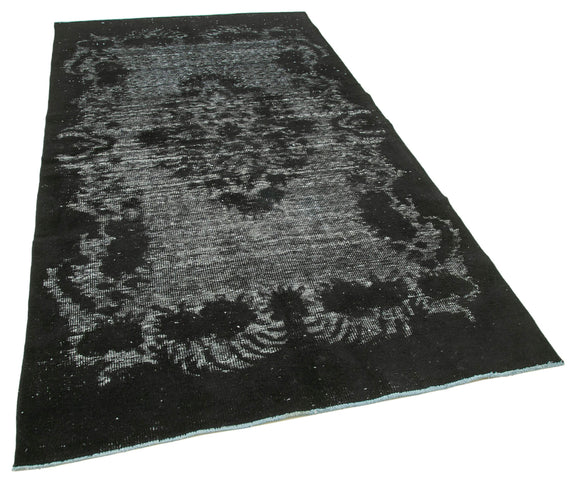 5x9 Black Over Dyed Rug - 25571