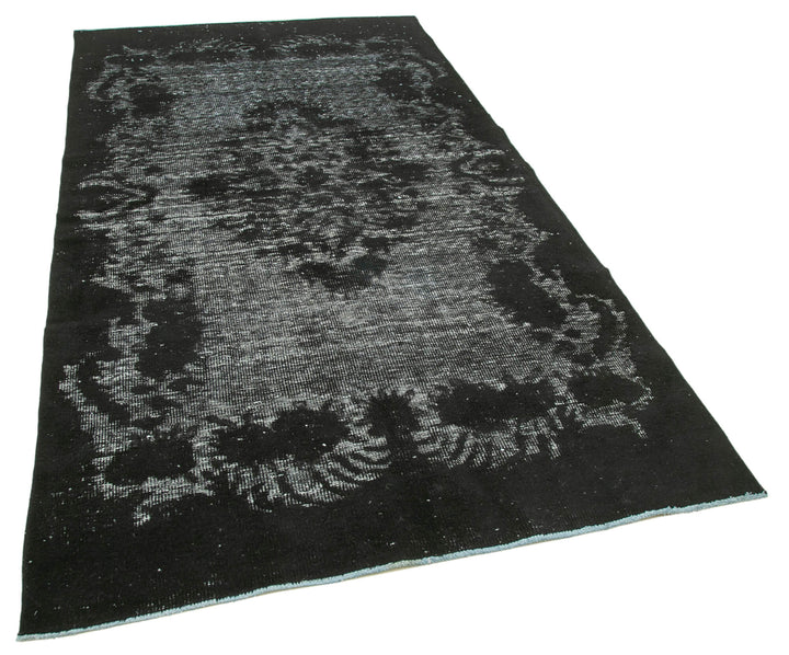 5x9 Black Over Dyed Rug - 25571