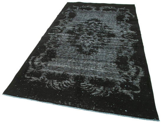 5x9 Black Over Dyed Rug - 25571