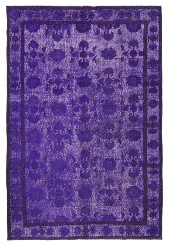 6x9 Purple Over Dyed Rug - 25587