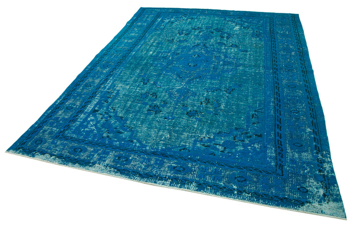 7x10 Turquoise Over Dyed Rug - 25609