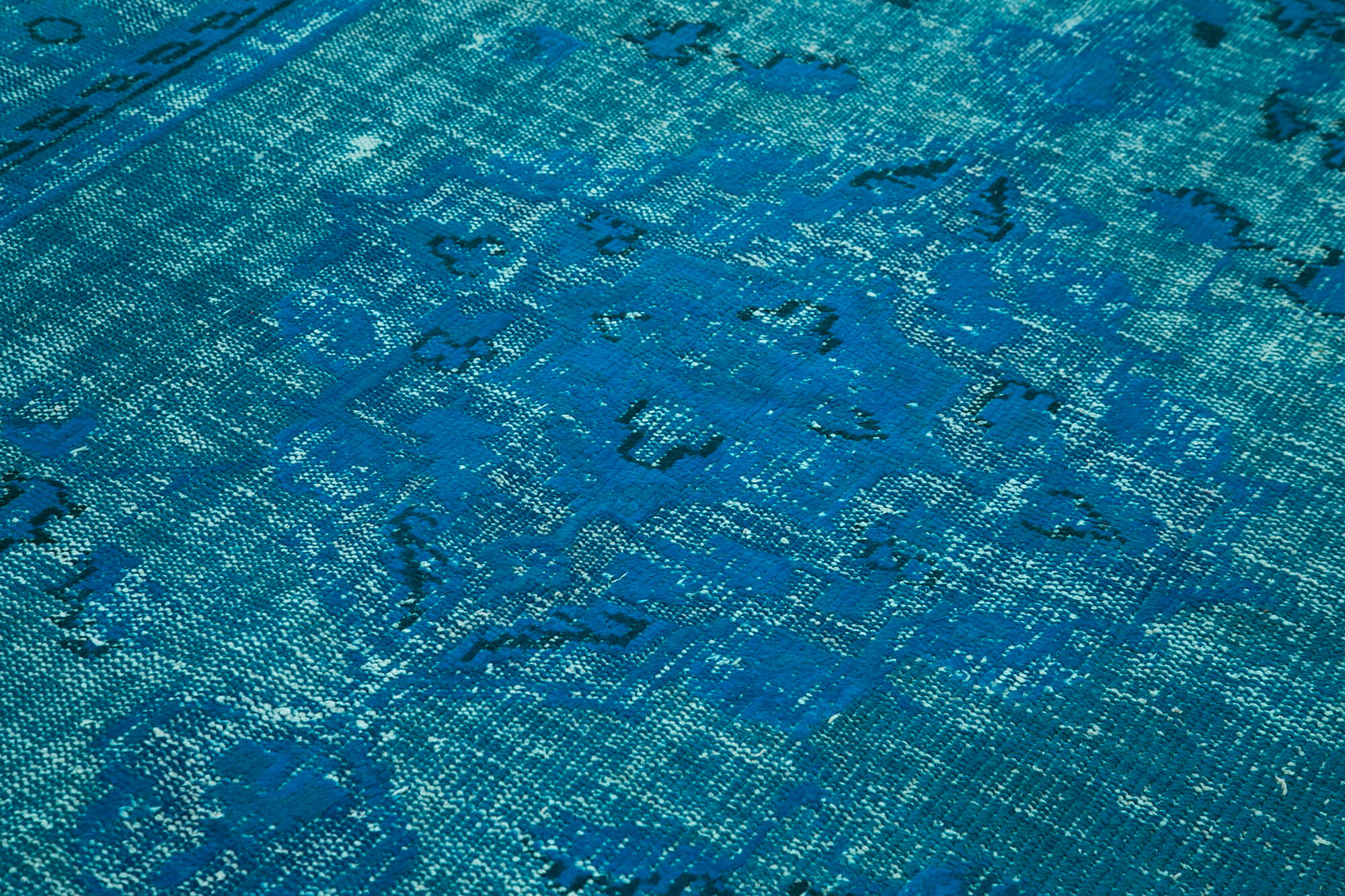 7x10 Turquoise Over Dyed Rug - 25609
