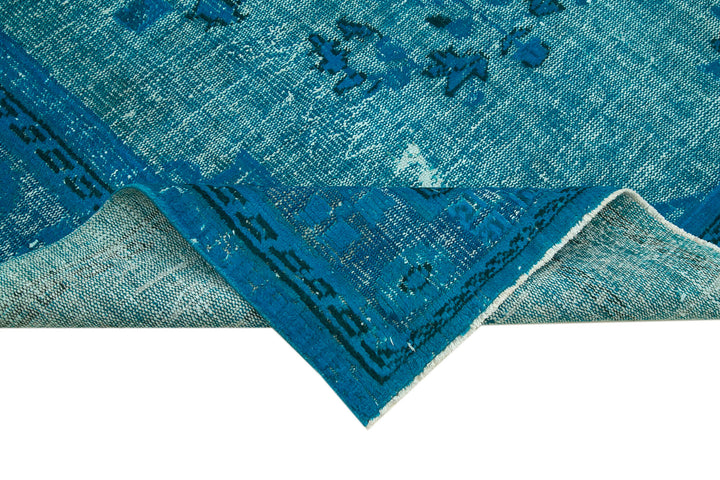 7x10 Turquoise Over Dyed Rug - 25609