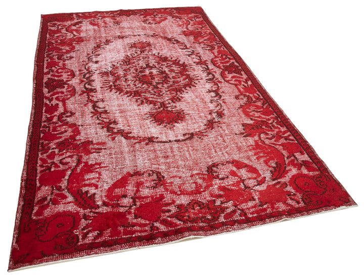 5x9 Red Over Dyed Rug - 25614