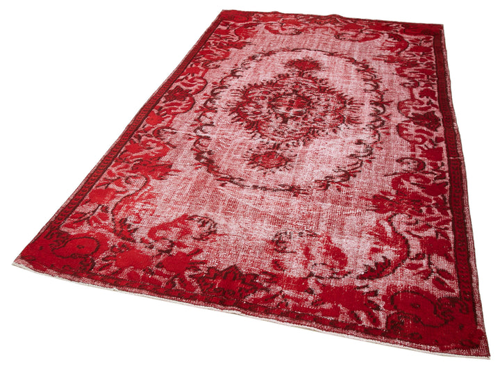 5x9 Red Over Dyed Rug - 25614