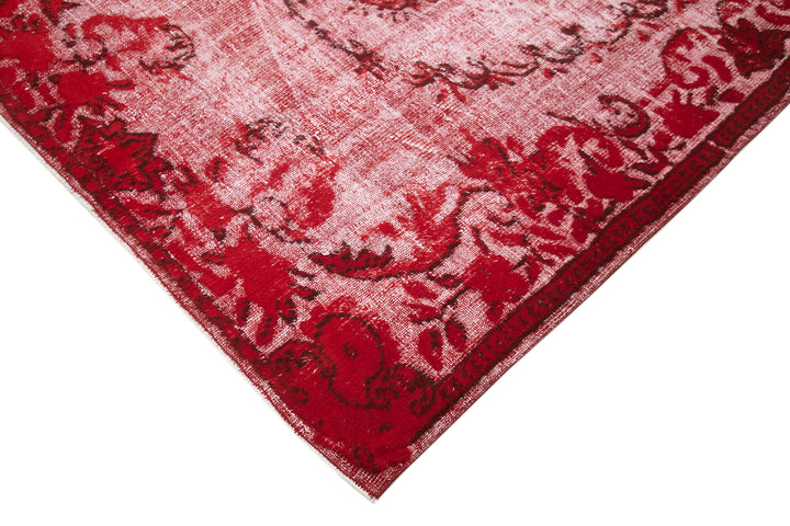 5x9 Red Over Dyed Rug - 25614